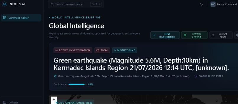NEXUS AI: Global Intelligence Command Center – screenshot 3