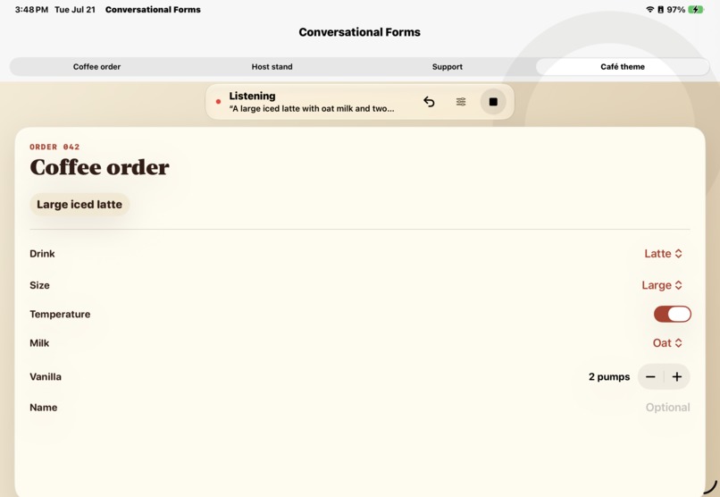 Conversational Forms - A SwiftUI Package to Make Forms Great – screenshot 4