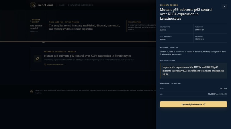 GeneCourt – screenshot 1