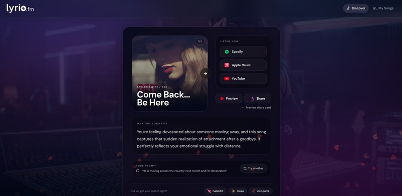 lyrio.fm – screenshot 2