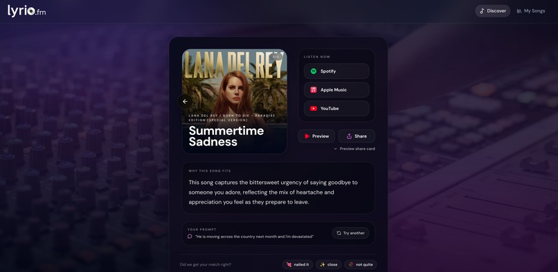 lyrio.fm – screenshot 3