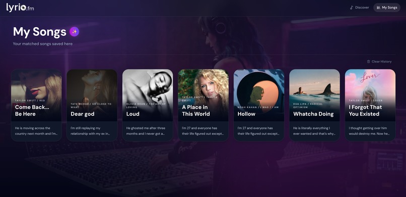 lyrio.fm – screenshot 4