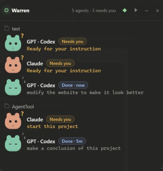 Warren for VS Code – screenshot 1