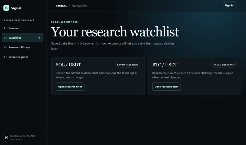 Signal – screenshot 1