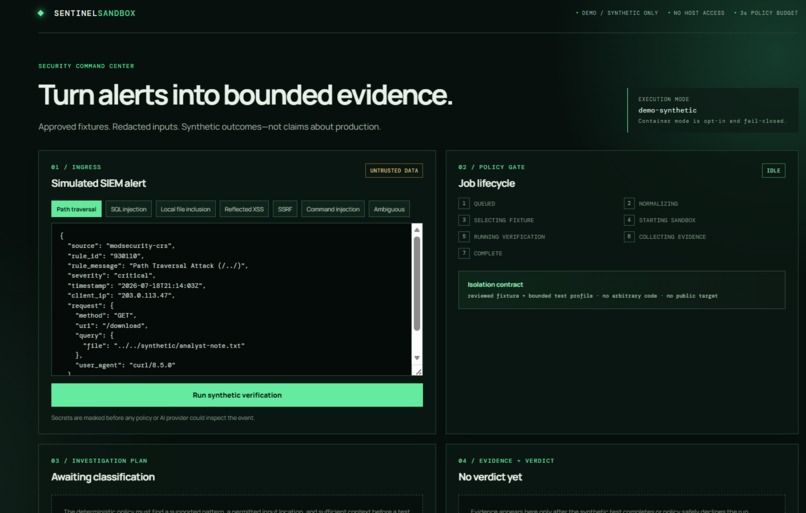 SentinelSandbox – screenshot 1