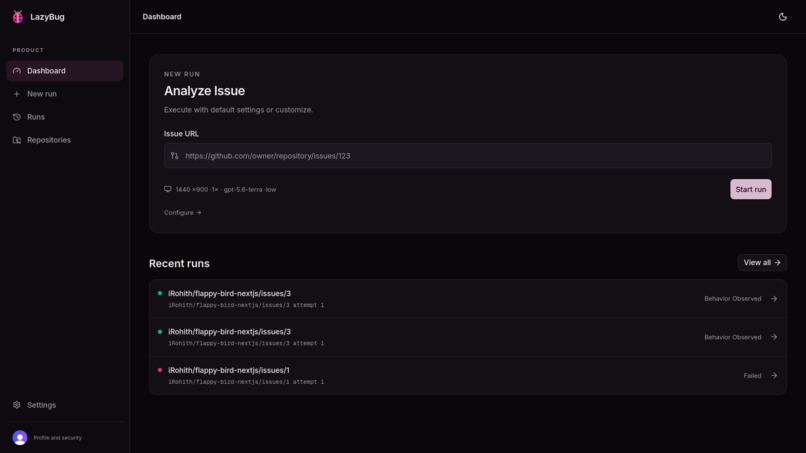 LazyBug — AI Bug Investigator – screenshot 2