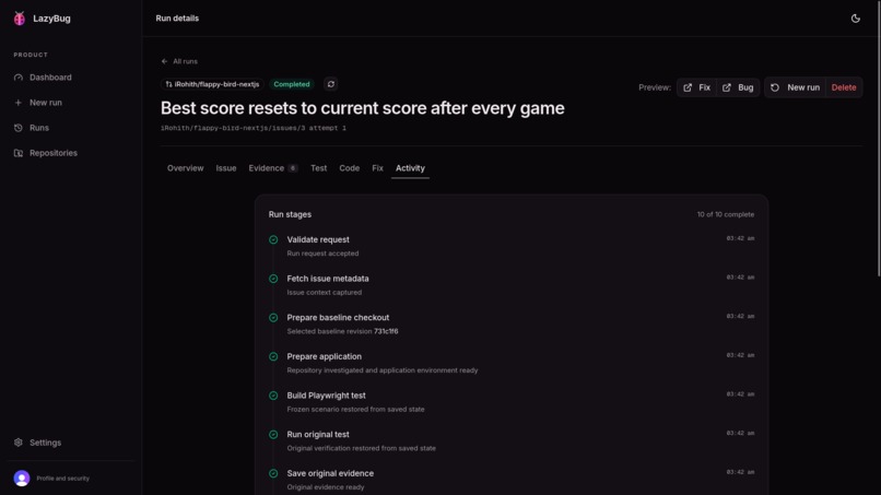 LazyBug — AI Bug Investigator – screenshot 4