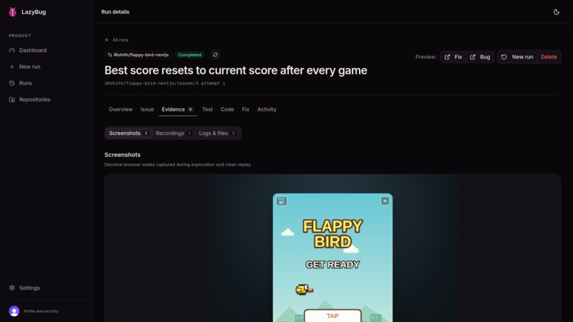 LazyBug — AI Bug Investigator – screenshot 9