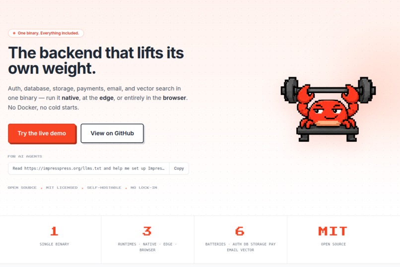 impresspress.org products – screenshot 1