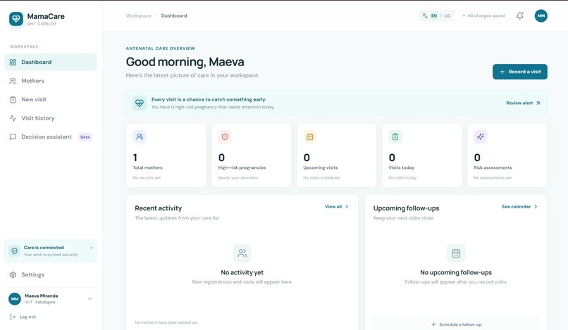 MamaCare VHT Co-pilot – screenshot 2
