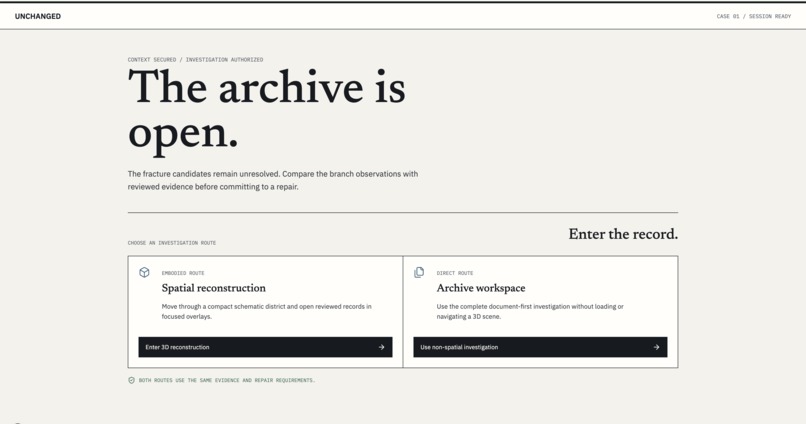 Unchanged – screenshot 1
