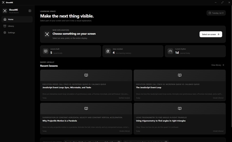 ShowME – screenshot 1
