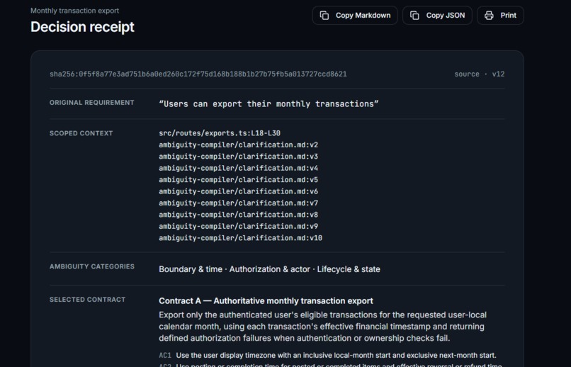 Ambiguity Compiler – screenshot 2