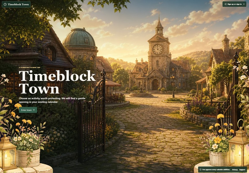 Timeblock Town – screenshot 1