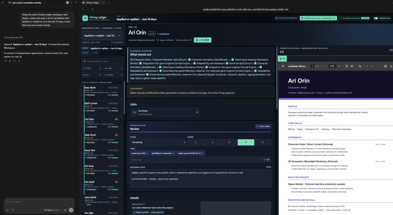 Hiring Ledger – screenshot 1