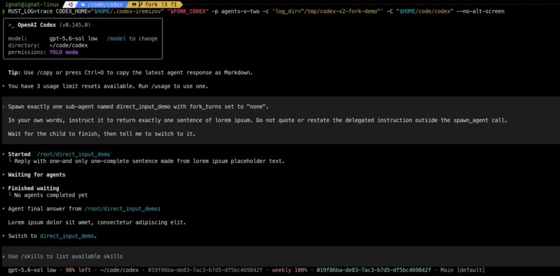 Auditable Codex Multi-Agent v2 – screenshot 1