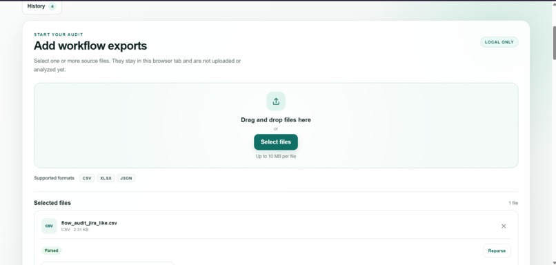Flow Audit – screenshot 2