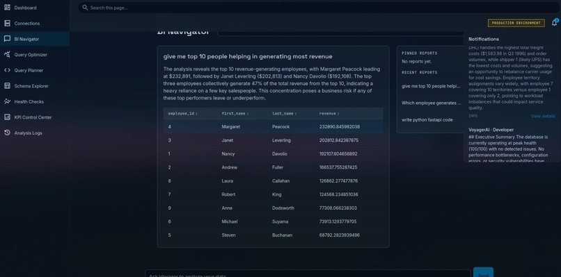 DBVoyager Agentic Database Administrator – screenshot 4