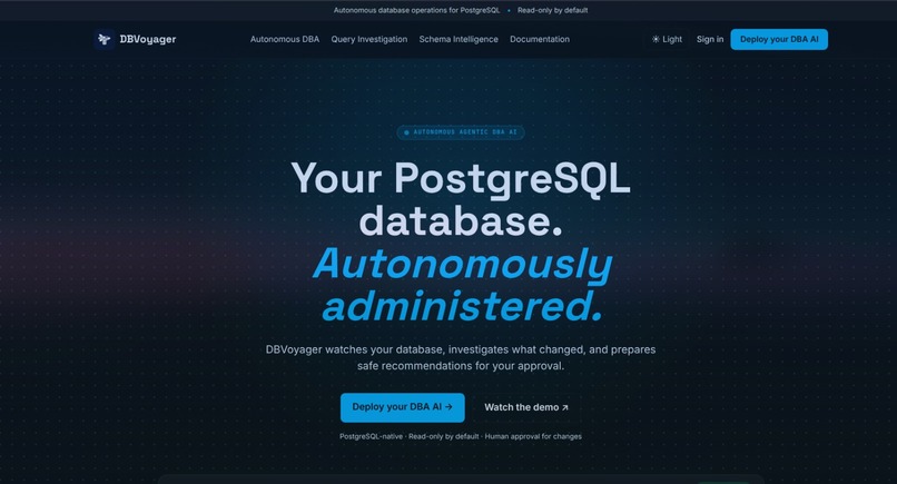 DBVoyager Agentic Database Administrator – screenshot 5