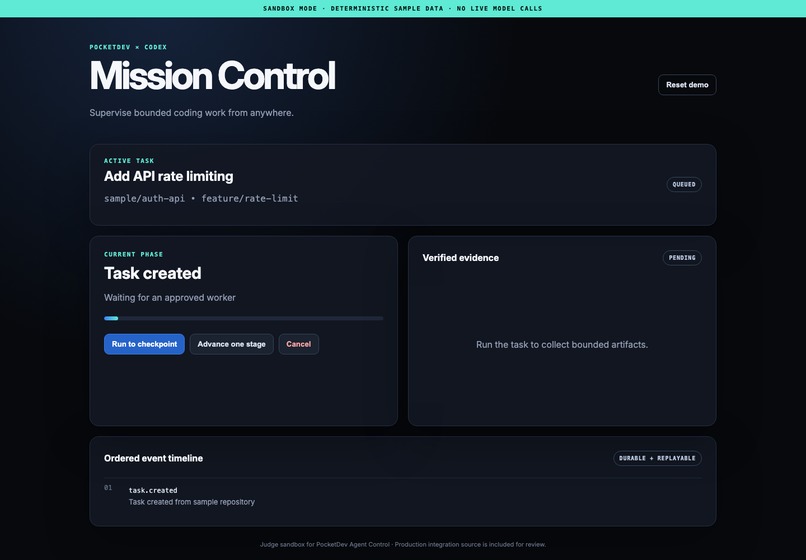 PocketDev Agent Control – screenshot 2