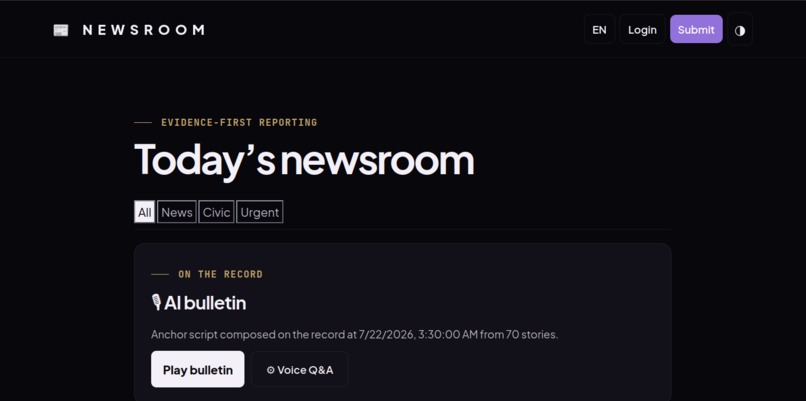 Iron Newsroom – screenshot 1