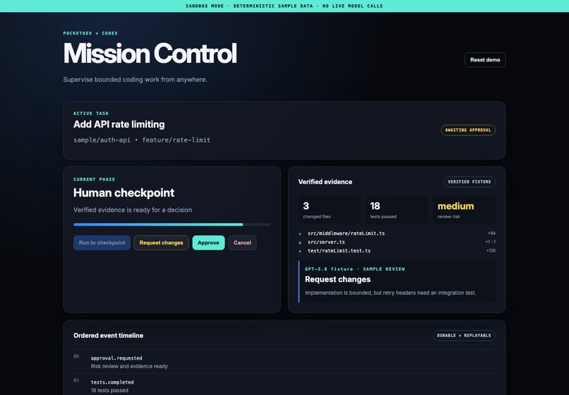 PocketDev Agent Control – screenshot 1