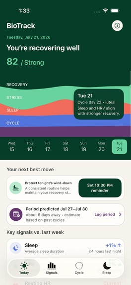 Biotrack – screenshot 1