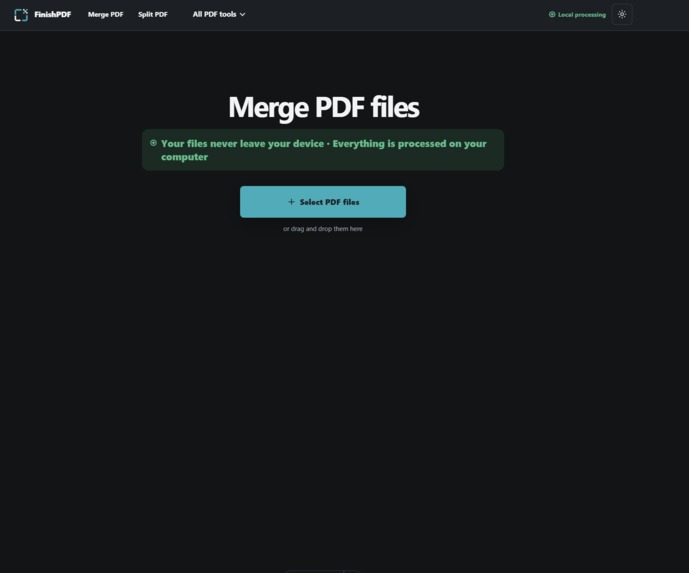 FinishPDF – screenshot 2