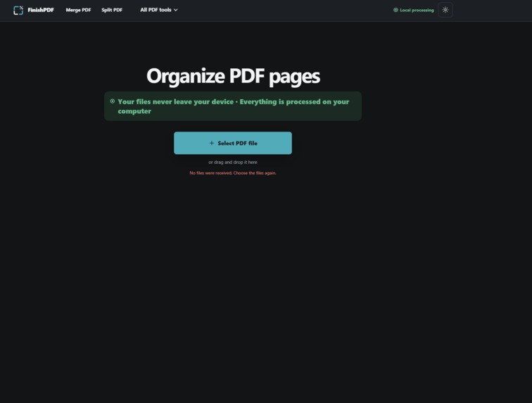 FinishPDF – screenshot 3