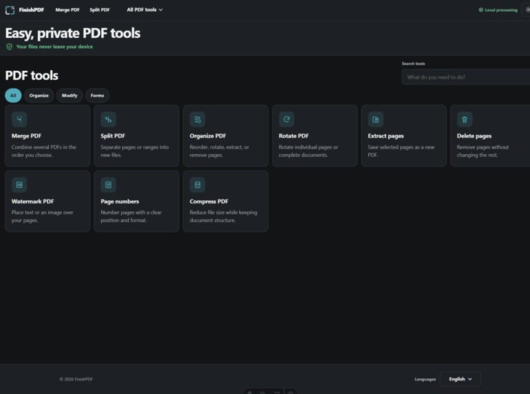 FinishPDF – screenshot 5