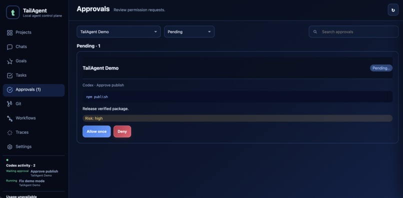tailagent-local – screenshot 4