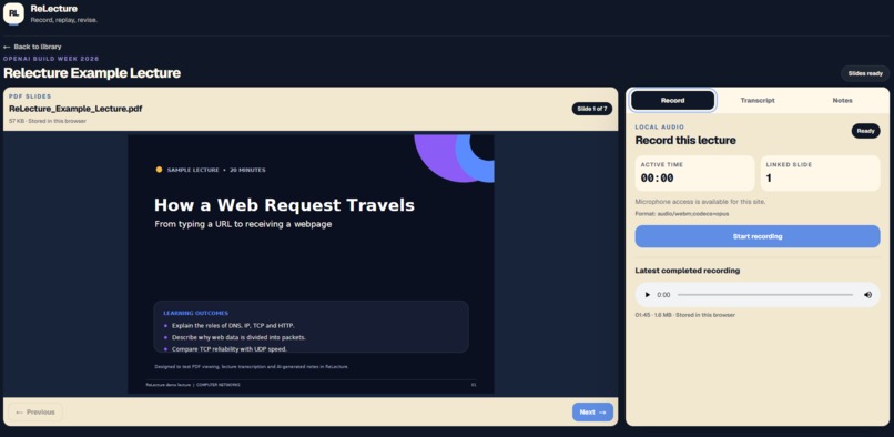 ReLecture – screenshot 3