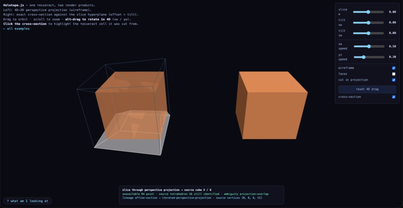 Holotope.js – screenshot 1