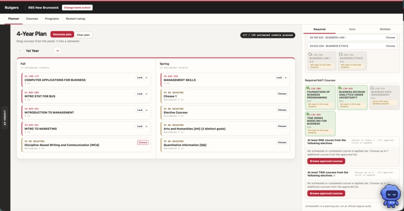 ScheduleRU – screenshot 1