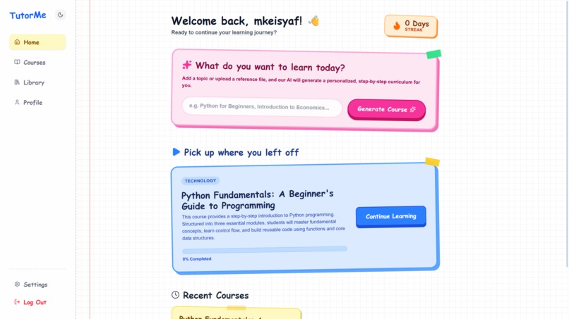 TutorMe – screenshot 2