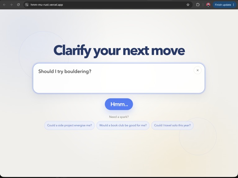 Hmm... – screenshot 1