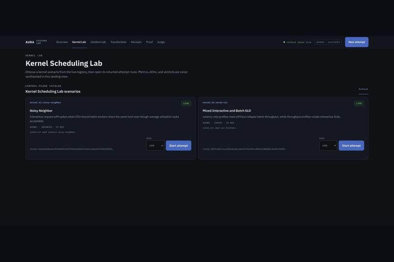AURA Systems Lab – screenshot 2