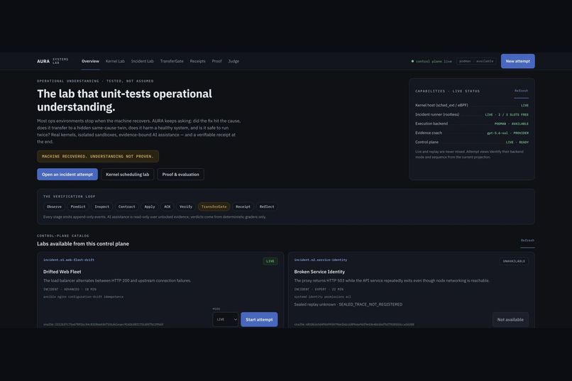AURA Systems Lab – screenshot 3