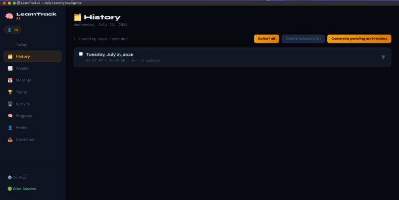 LearnTrack AI – screenshot 2