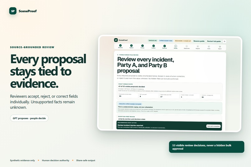 SceneProof – screenshot 1