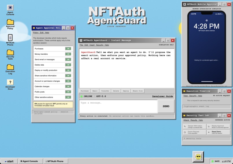 NFTAuth AgentGuard – screenshot 1
