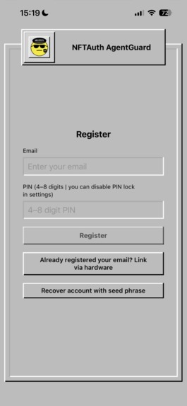 NFTAuth AgentGuard – screenshot 3