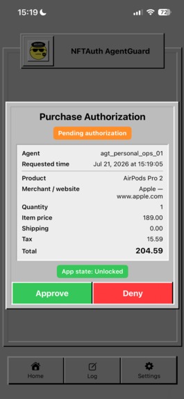 NFTAuth AgentGuard – screenshot 10
