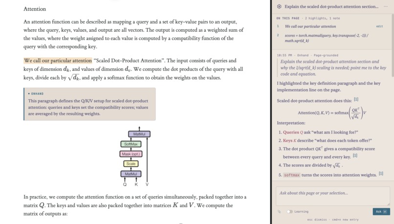 Onhand – screenshot 1