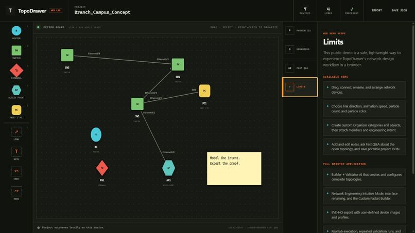 TopoDrawer – screenshot 1