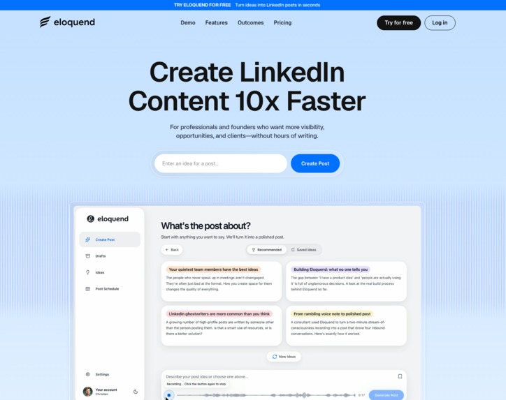 Eloquend – screenshot 1