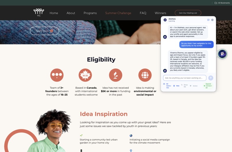 iAletheia – screenshot 2