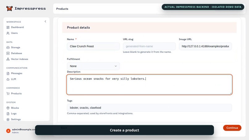 impresspress.org products – screenshot 4