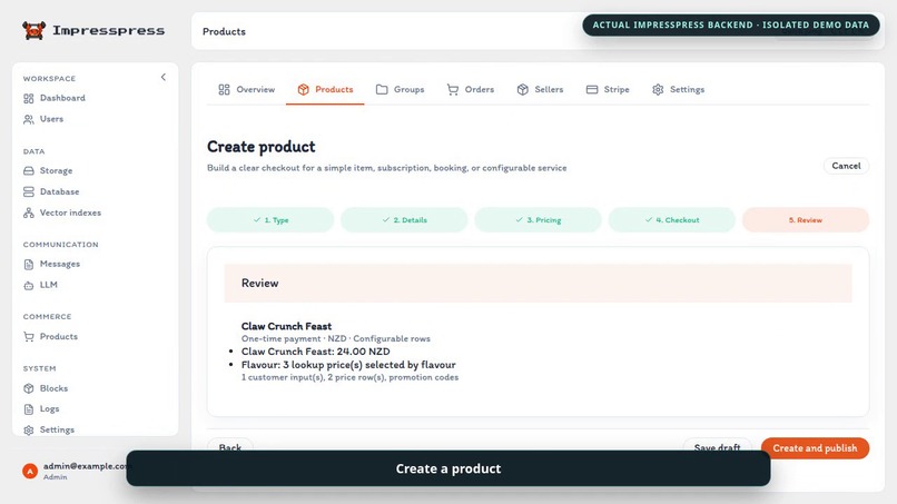 impresspress.org products – screenshot 6