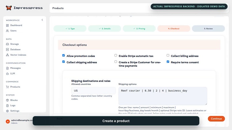 impresspress.org products – screenshot 8